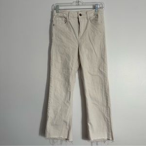 Zara Neutral cropped jeans, size 8
